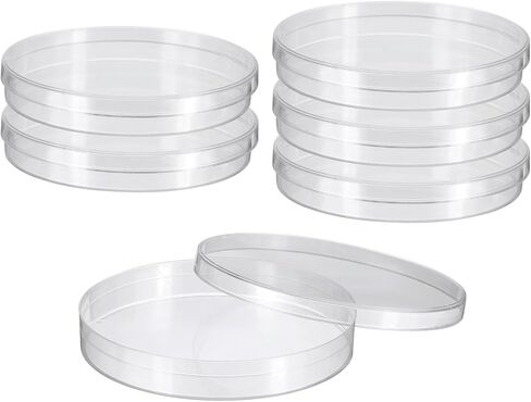 PATIKIL 35mm/1.4 Inch Plastic Petri Dishes with Lids, 6 Pack Petri Plates Tissue Culture Plate for Lab Science Experiment, Clear in Saudi Arabia