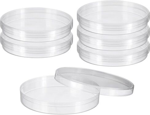 PATIKIL 35mm/1.4 Inch Plastic Petri Dishes with Lids, 6 Pack Petri Plates Tissue Culture Plate for Lab Science Experiment, Clear in Saudi Arabia