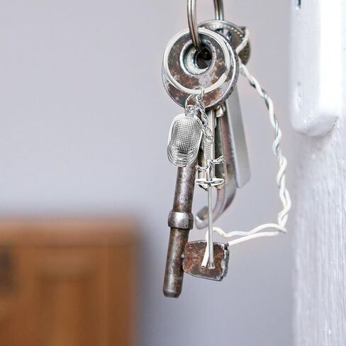 BESPORTBLE Mini Fencing Keychain, 2Pcs Sports Keychain Fencing Backpacks Charm Keychains Hanging Bag Key Ring Small Fencing Pendant Sports Souvenir Fencing Fans in Saudi Arabia