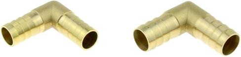 Hose Connector,Steel Tee Pipe Fittings 2PC Tee Y 3 4 Way Brass Barb Fitting, Tail Pneumatic Air Water Coupler(2 Way Elbow Shape,6mm Barb) in Saudi Arabia