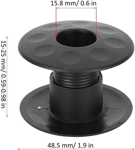10 Pair of Foosball Machine Bushings,Threaded Structure Foosball Table Parts, Light Weight Table Football Bushings Rods, Black in Saudi Arabia