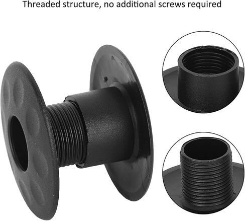 10 Pair of Foosball Machine Bushings,Threaded Structure Foosball Table Parts, Light Weight Table Football Bushings Rods, Black in Saudi Arabia