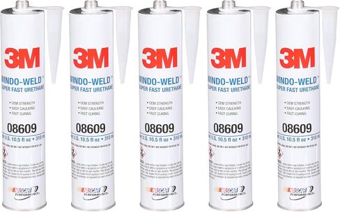 3M 08609 Window -Weld Super Fast Erethane Black Cartridge - 10.5 Fl Oz ، 5 Pack in Saudi Arabia