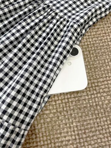 UTCOCO للسيدات 2025 ربيع الصيف فستان قميص منقوش بلود 3/4 نفخة الأكمام زر أسفل فستان MIDI غير الرسمي مع جيوب in Kuwait