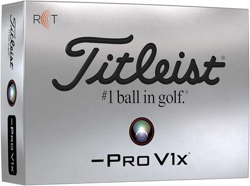 Titleist Pro V1x Left Dash RCT Golf Ball, 1 Dozen USA Direct Import (Radar Ballistic Measure), Trackman, Pack of 12 in Saudi Arabia
