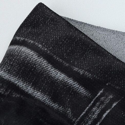 Jean Look Leggings for Women Full Length Tummy Control High Waisted Tights Stretchy Denim Pants Jeggings with Pocket in Kuwait