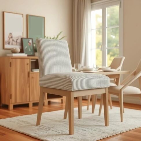 Office Chair Nordic Restaurant Dining Chair Modern Simple Leisure Striped Back Chair Office Home Negotiation Desk Chair Home Office Desk Chairs in Saudi Arabia