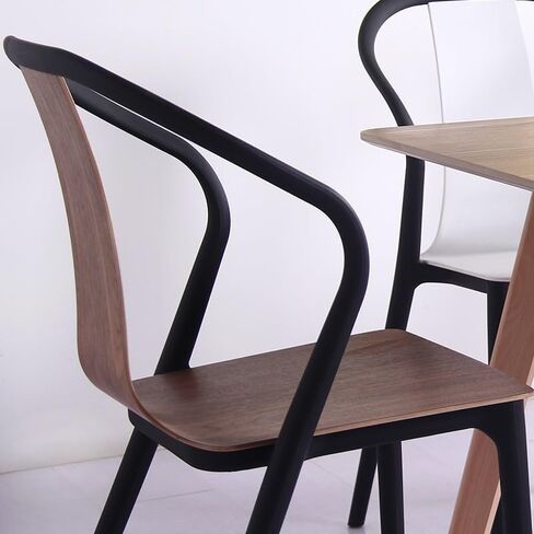 Office Chair Simple Modern Home Creative Plastic Nordic Style Dining Chair Fashionable and Versatile Leisure Chair Backrest Chair Home Office Desk Chairs in Saudi Arabia