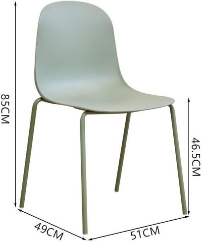 Office Chair Simple Plastic Dining Chair for Small Household Dining Room with Backrest Leisure Chair Modern Office Negotiation Chair Home Office Desk Chairs in Saudi Arabia