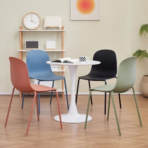 Office Chair Simple Plastic Dining Chair for Small Household Dining Room with Backrest Leisure Chair Modern Office Negotiation Chair Home Office Desk Chairs in Saudi Arabia