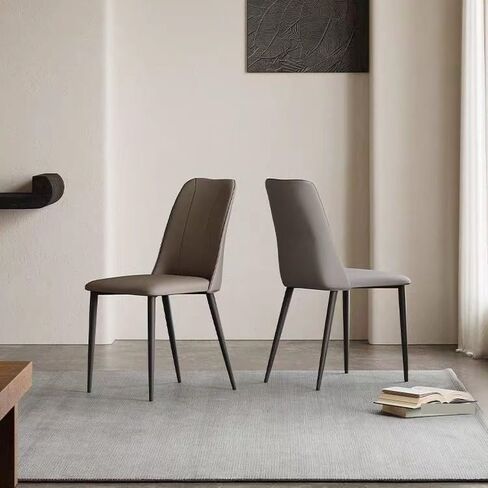 Office Chair Italian Dining Chair Home Modern Simple Light Luxury Cream Style Stool Hotel Metal Minimalist Chair Home Office Desk Chairs in Saudi Arabia