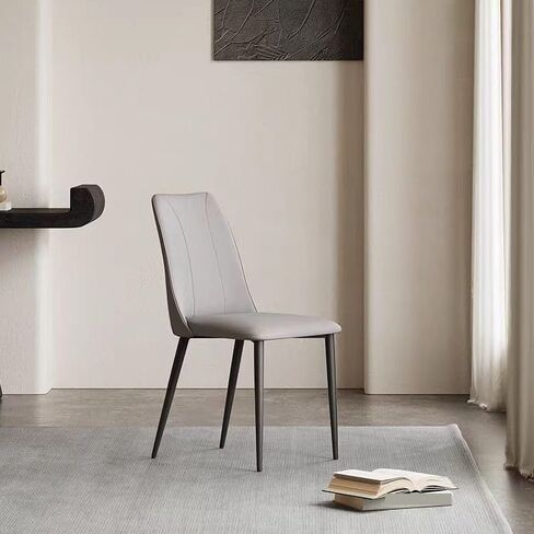 Office Chair Italian Dining Chair Home Modern Simple Light Luxury Cream Style Stool Hotel Metal Minimalist Chair Home Office Desk Chairs in Saudi Arabia