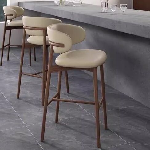 Office Chair Modern Bar Chair Nordic Kitchen Chair Household Small Dining Chair Backrest Can Sit Leisure High Chair Home Office Desk Chairs in Saudi Arabia