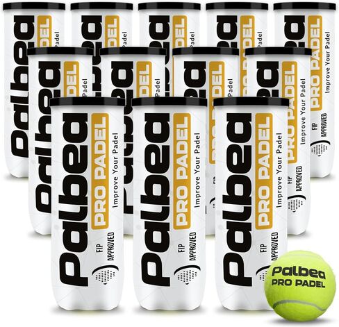 كرات Pro Padel. 6/12/24 أنابيب من 3 كرات تنس Padel المعتمدة. كرات مجداف مصنوعة من HV شعرت بالتدريب والبطولة. مناسبة لأي سطح أو مواقع. in Kuwait