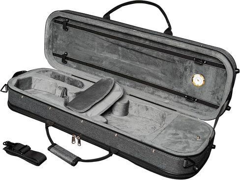 Mi & Vi Avanti Series Case Hard Violin Case (الحجم الكامل)-قضية حقيبة الظهر الكمان للسفر لـ 4/4 من الكمان الحجم ، NF-5250 (الأزرق) in Kuwait