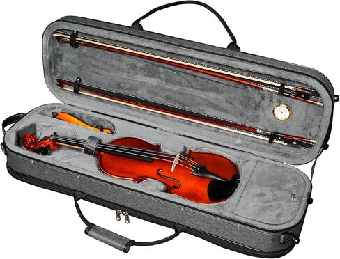 Mi & Vi Avanti Series Case Hard Violin Case (الحجم الكامل)-قضية حقيبة الظهر الكمان للسفر لـ 4/4 من الكمان الحجم ، NF-5250 (الأزرق) in Kuwait