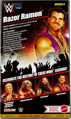 WWE Razor Ramon (Purple) from The Vault Ringside Exclusive Series 4 in Saudi Arabia