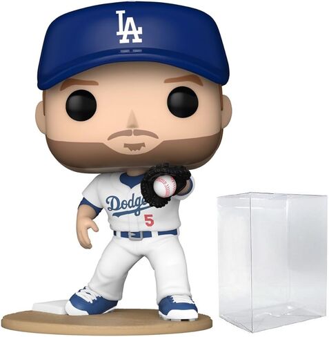 POP MLB: Dodgers - Freddie Freeman Funko Vinyl Figure (مجمعة مع حالة واقي المربع المتوافق) ، متعدد الألوان ، 3.75 بوصة in Saudi Arabia