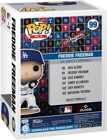 POP MLB: Dodgers - Freddie Freeman Funko Vinyl Figure (مجمعة مع حالة واقي المربع المتوافق) ، متعدد الألوان ، 3.75 بوصة in Saudi Arabia