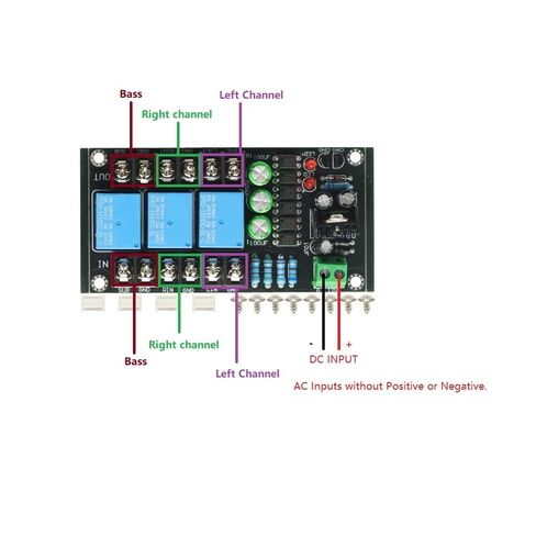 300W 2.1 Channel Class D Digital Amplifier Speaker Protection Board Relay Protection Module Boot Delay DC Protect in Saudi Arabia