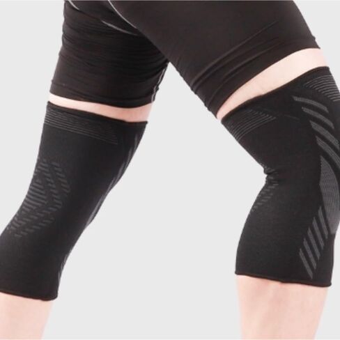 Exercise, Protection Four-Sided Stretch Knitted Nylon Knee Pads for Running Silicone Knee Pads for Men Women for Fitness, Cycling, Running, Playing Football in Saudi Arabia