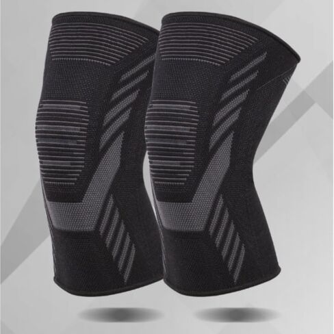 Exercise, Protection Four-Sided Stretch Knitted Nylon Knee Pads for Running Silicone Knee Pads for Men Women for Fitness, Cycling, Running, Playing Football in Saudi Arabia