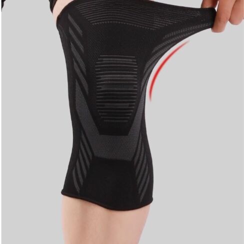 Exercise, Protection Four-Sided Stretch Knitted Nylon Knee Pads for Running Silicone Knee Pads for Men Women for Fitness, Cycling, Running, Playing Football in Saudi Arabia