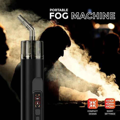 آلة الضباب المحمولة - 18W شحن سريع وآلة دخان صغيرة 40 واط ， للتصوير الفوتوغرافي/حفلات الزفاف/حفلات الهالوين/الأنشطة الخارجية إضافة سحر غير محدود إلى جوك في الموقع in Kuwait