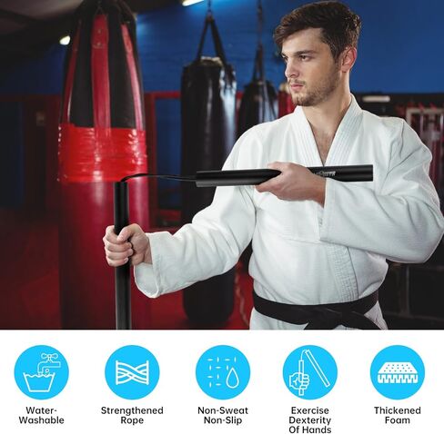 سلك مطاط الرغوة الآمن Nunchakus Karate Nunchucks تم ترقيته لممارسة المبتدئين وتدريب 2 حزمة in Saudi Arabia