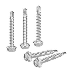 Uxcell 25pcs #10 × 1-1/2 "مسامير الحفر الذاتي ، 410 مسامير تنصت ذاتية الفولاذ المقاوم للصدأ للمعاد in Kuwait