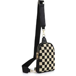 أكياس Crossbody حقيبة Sling للنساء منقوشة حزم فاني حقيبة صدرية للعمل للتسوق in Kuwait
