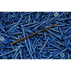 (175) Phillips Flat Head 1/4 x 2-1/4 Concrete Masonry Screws Tapcon Anchor & Bit in Kuwait