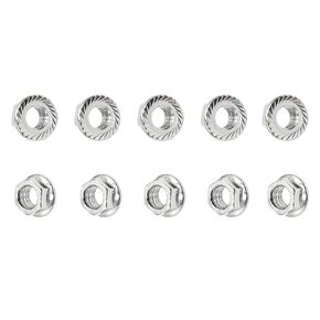 M8-1.25 / 8mm Hex Serrated Flange Nuts M8 x 1.25 Stainless Steel Nut (10pcs) in Kuwait