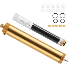 30Mpa/4500Psi PCP Air Compressor Oil Water Separator,High Pressure Air Filter with 8mm Quick Connectors,Seamless Aluminum Alloy Air Compressor Filter for Diving & Air Rifles(Blue) in Kuwait