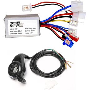 Scooter 24V 250W Motor Speed Controller DC Brushed for Electric Ebike Razor Pit Dirt Bike ATV UTV Drift Trike Golf Cart Quad Buggy Dune Moped Lawn Mower 4 Wheeler Tricycle Taotao (w/ 24V Hand Grips) in Kuwait