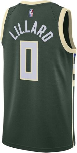 Damian Lillard Milwaukee Bucks NBA Kids Youth 8-20 Green Icon Edition Swingman Jersey in Saudi Arabia