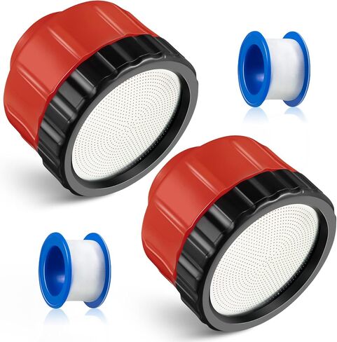 Dreyoo 2 Pcs 1000 Water Nozzle, Garden Plastic Watering Hose Nozzle 11 GPM with PTFE Thread Seal Tape for Tender Plants, Flowers, Greenhouse, Nursery Garden, Potting, Container in Saudi Arabia