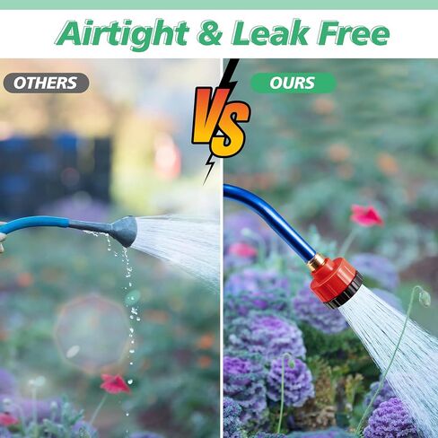 Dreyoo 2 Pcs 1000 Water Nozzle, Garden Plastic Watering Hose Nozzle 11 GPM with PTFE Thread Seal Tape for Tender Plants, Flowers, Greenhouse, Nursery Garden, Potting, Container in Saudi Arabia