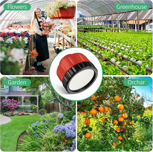 Dreyoo 2 Pcs 1000 Water Nozzle, Garden Plastic Watering Hose Nozzle 11 GPM with PTFE Thread Seal Tape for Tender Plants, Flowers, Greenhouse, Nursery Garden, Potting, Container in Saudi Arabia
