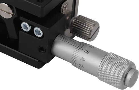 Micrometer Manual Linear Stage LZ40 Bearing Sliding Table, Aluminum Alloy, 10mm Stroke Displacement Trimming, 19.6N Load, Table Cross Roller for Precise Positioning, 40x40mm in Saudi Arabia