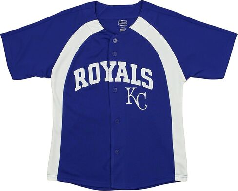Outerstuff MLB Youth Boys (8-20) Team Color Button Down Baseball Jersey in Saudi Arabia