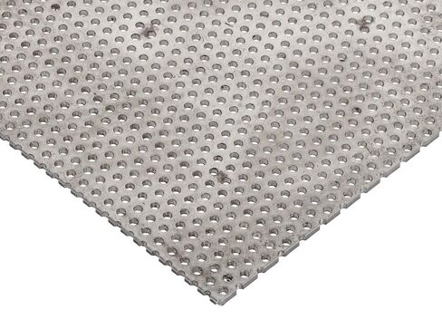 A36 Carbon Steel Perforated Sheet, Unpolished (Mill) Finish, Hot Rolled, Staggered 0.0625" Holes, ASTM A36, 0.06" Thickness, 16 Gauge, 12" Width, 12" Length, 0.125" Center to Center, OnlineMetals in Saudi Arabia