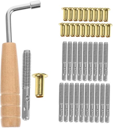 Milisten 1 Set Professional Lyre Pegs with Tuning Wrench Durable Lyre String Pegs for Easy Installation and Reliable Performance Essential Accessories in Saudi Arabia