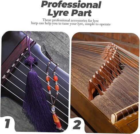 Milisten 1 Set Professional Lyre Pegs with Tuning Wrench Durable Lyre String Pegs for Easy Installation and Reliable Performance Essential Accessories in Saudi Arabia