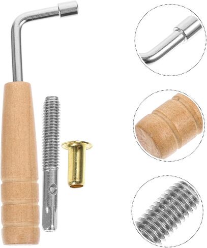 Milisten 1 Set Professional Lyre Pegs with Tuning Wrench Durable Lyre String Pegs for Easy Installation and Reliable Performance Essential Accessories in Saudi Arabia