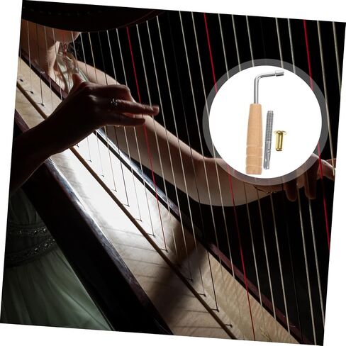 Milisten 1 Set Professional Lyre Pegs with Tuning Wrench Durable Lyre String Pegs for Easy Installation and Reliable Performance Essential Accessories in Saudi Arabia