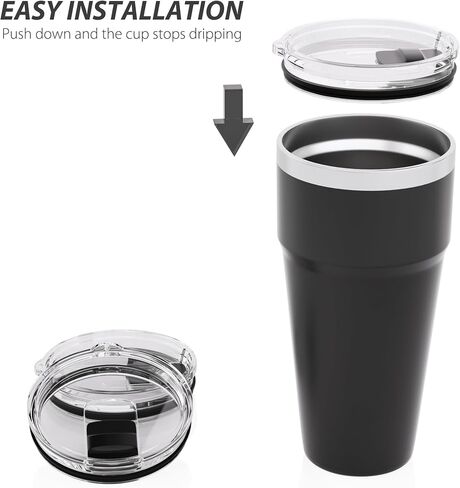 20 oz Tumbler Lid for YETI, 2Pack Replacement Lids for 20oz YETI | For Yeti 20oz Tumbler & 10 oz Lowball, 10 oz Mug, BPA Free, Coffee Cup Covers with Magnetic Slider for School Year Gift in Saudi Arabia