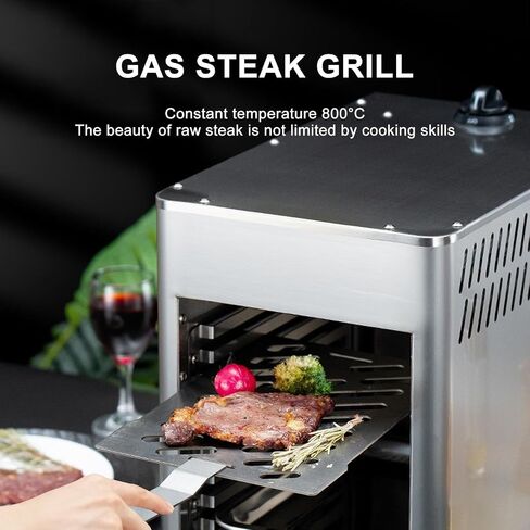 Commercial Multi-Layer Steak Oven, 1400℉ Gas Steak Grill, Adjustable Temperature, 800℃ Commercial Steak Grill(NPJ002G) in Saudi Arabia