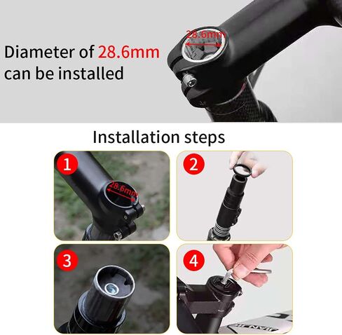 Bicycle Headset Spacer 1-1/8 inch 28.6mm with Stem Top Cap(Carbon Fiber),Headset Star Nut and Long Titanium Bolt Aluminium Alloy MTB Road Bike Stem Headset Spacer in Saudi Arabia