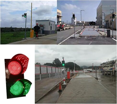 Industrial LED Traffic Signals, 2 in 1 Red/Green Stop and Go Light, 200mm(8 in) Traffic Light, Industrial Circulation Light Lamp for Wall (Color : 12v)(220v) in Saudi Arabia